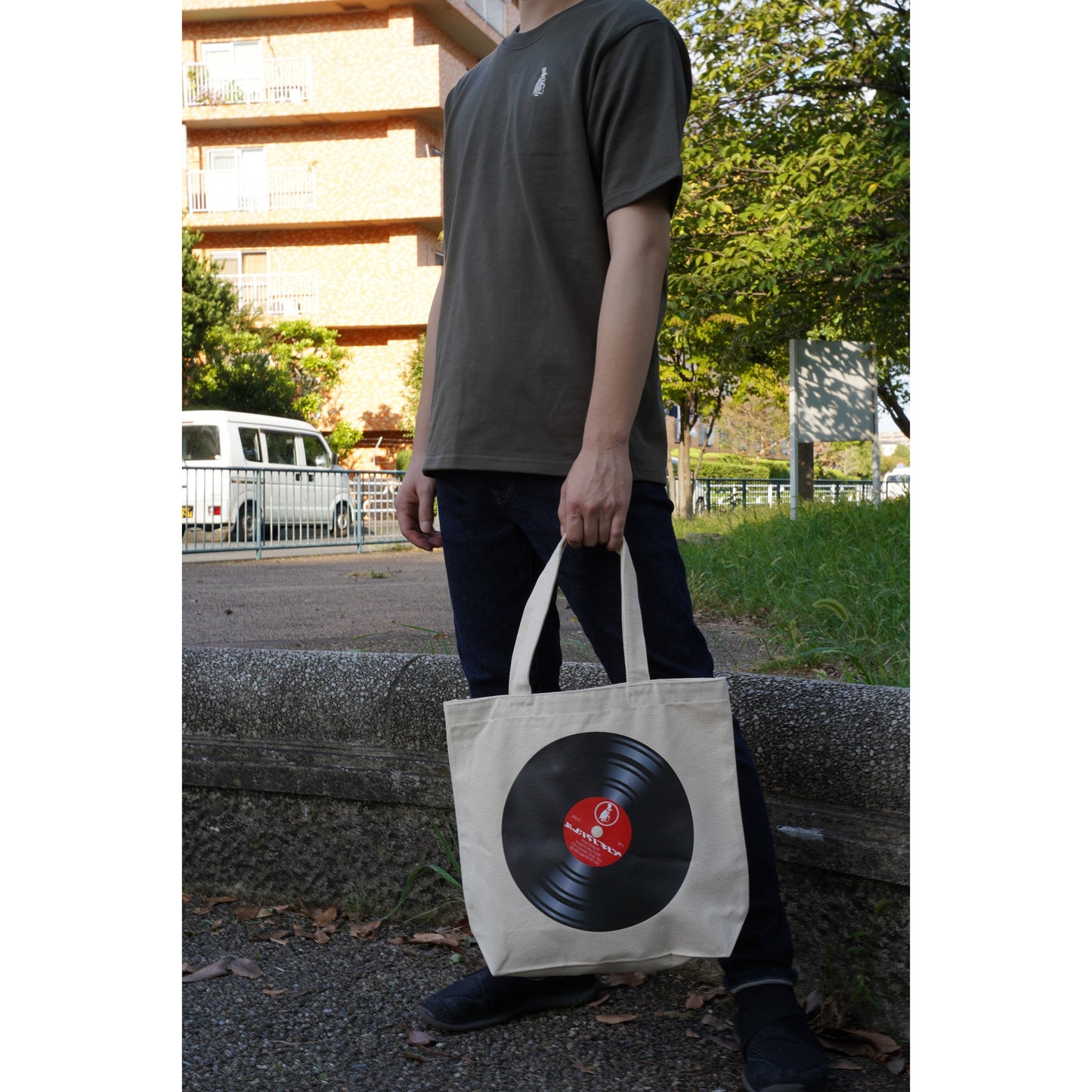 Sac fourre-tout pour disques (sac fourre-tout en toile épaisse)