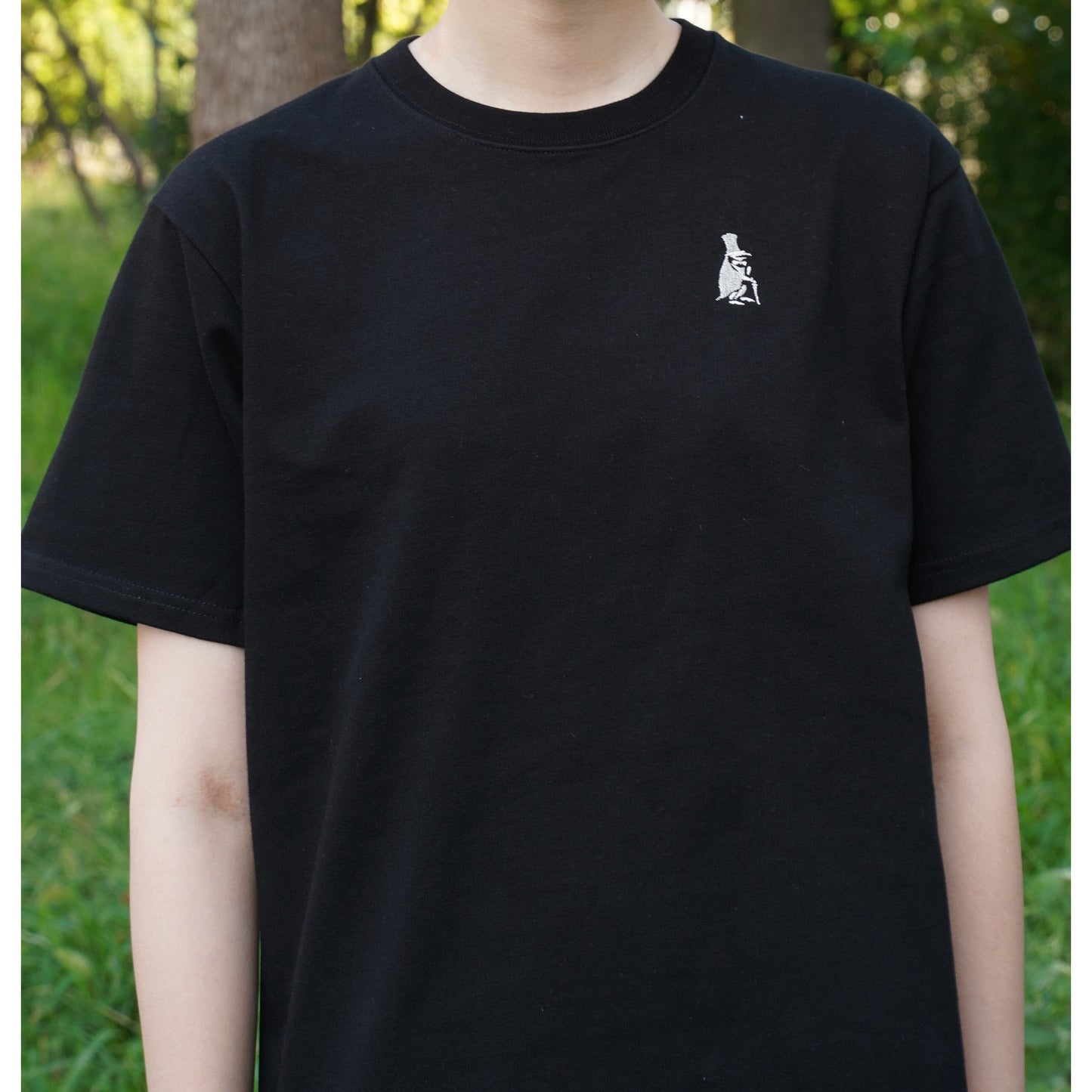 T-shirt épais brodé du logo