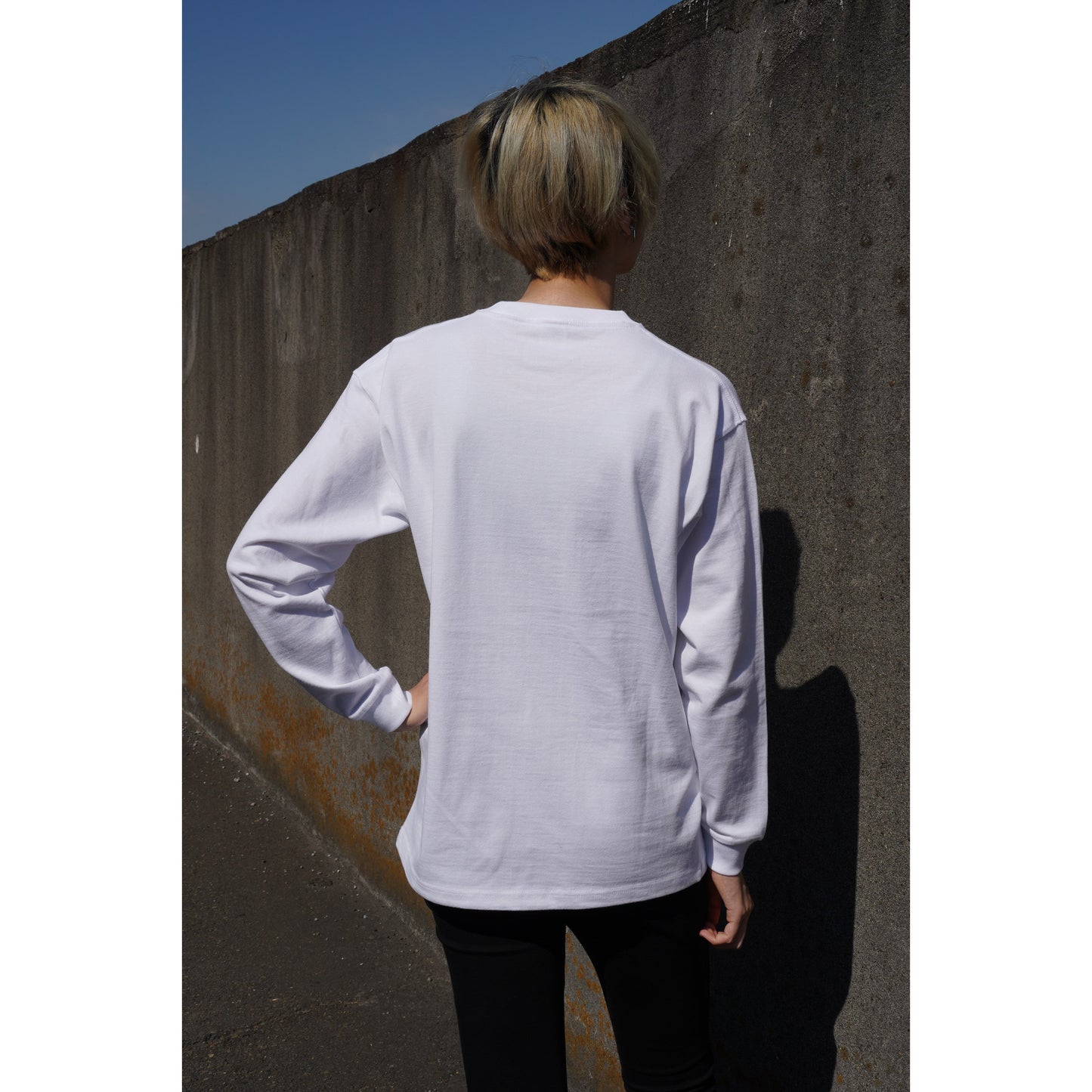 Sweat-shirt à col rond ultra-lourd brodé du logo