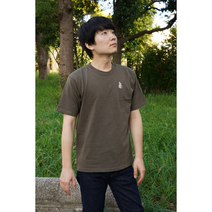 T-shirt épais brodé du logo